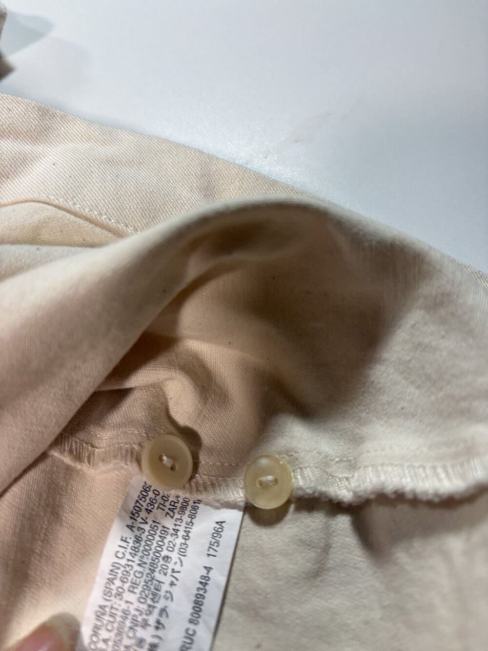 Zara cream utility mini dress ruched waist safari style cotton dress - Picture 8 of 9